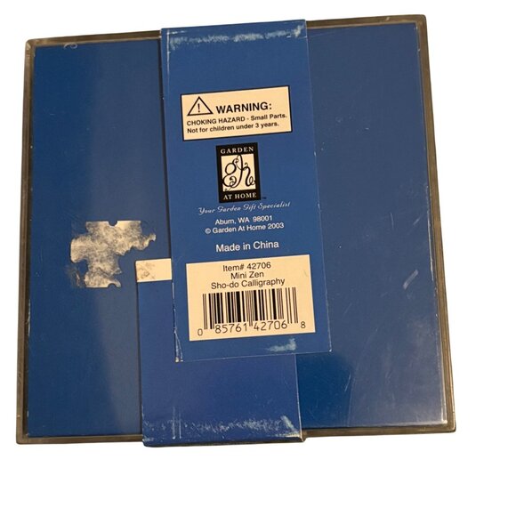 Sho-Do Calligraphy Set Brushes Ink Stone Ink Dish & Paperweight Set New - Picture 2 of 2